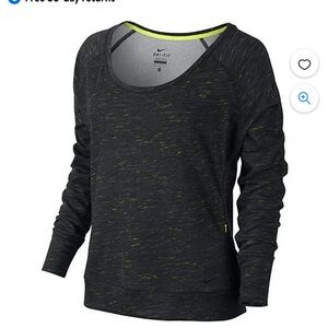 Nike dri-fit scoop neck French terry pullover fleece sweatshirt medium